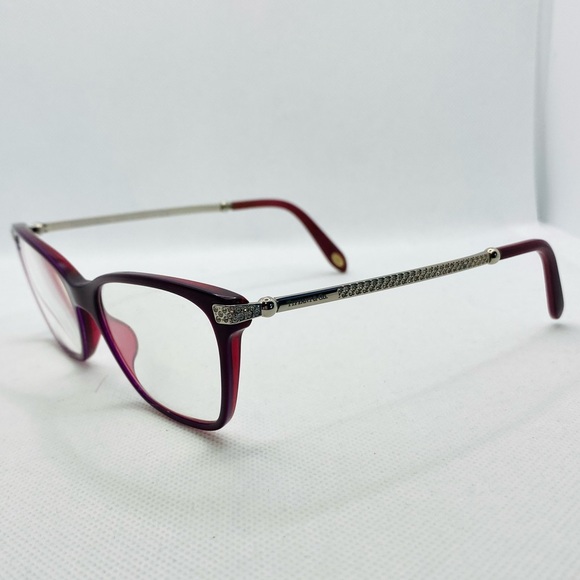 EUC Tiffany & Co TF 2191-B Pearl Plum Butterfly Shaped RX Eyeglasses - Picture 5 of 14